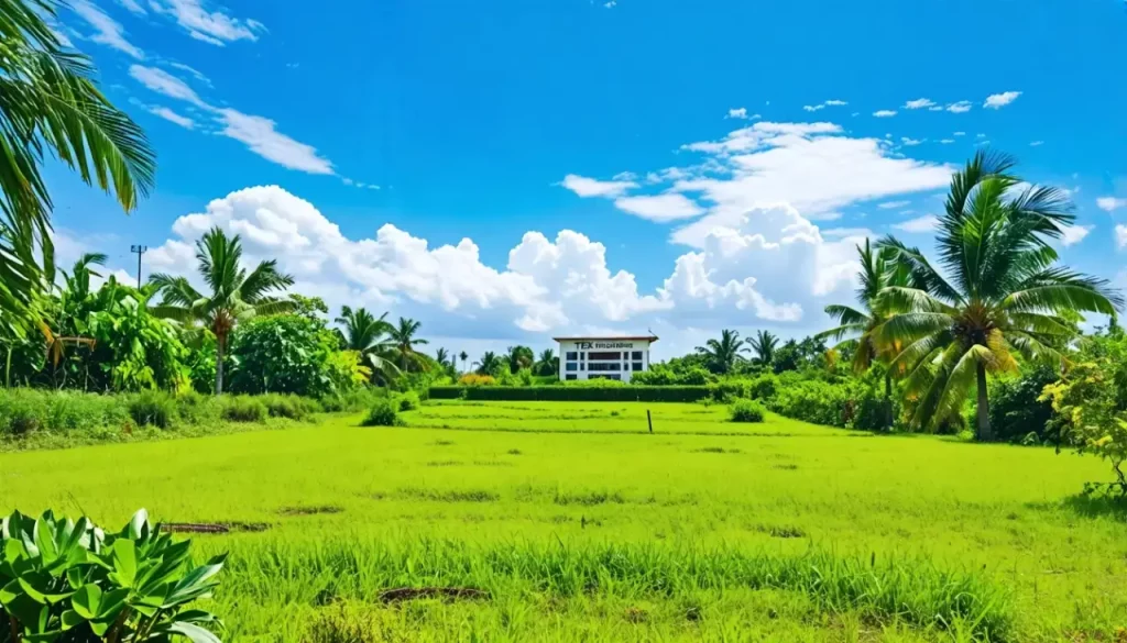 terrain à vendre à Abidjan avec vue dégagée et verdure